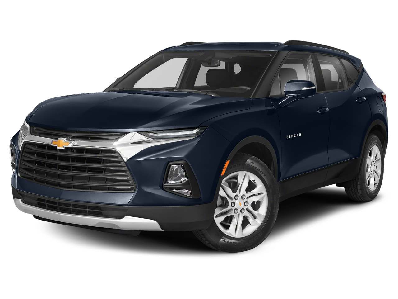 2020 Chevrolet Blazer LT in Midnight Blue Metallic — front three-quarter view