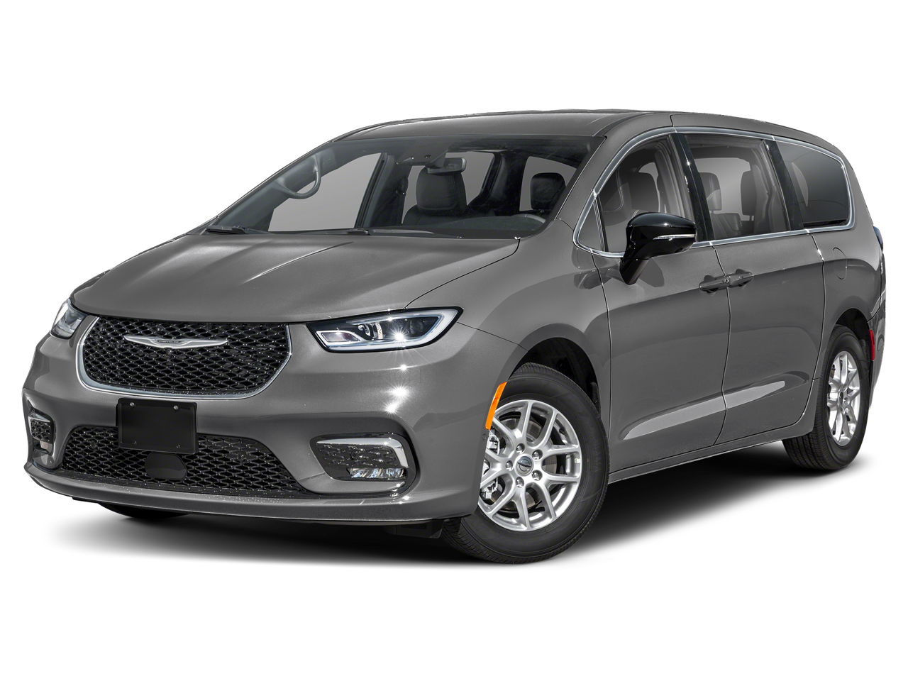 2025 Chrysler Pacifica Select in Ceramic Gray Clearcoat — front three-quarter view