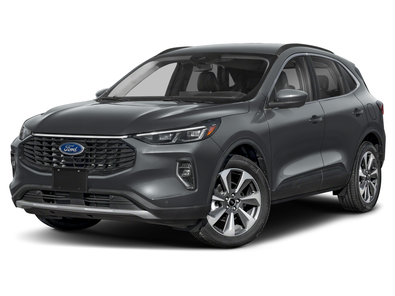 2024 Ford Escape Platinum in Carbonized Gray Metallic — front three-quarter view