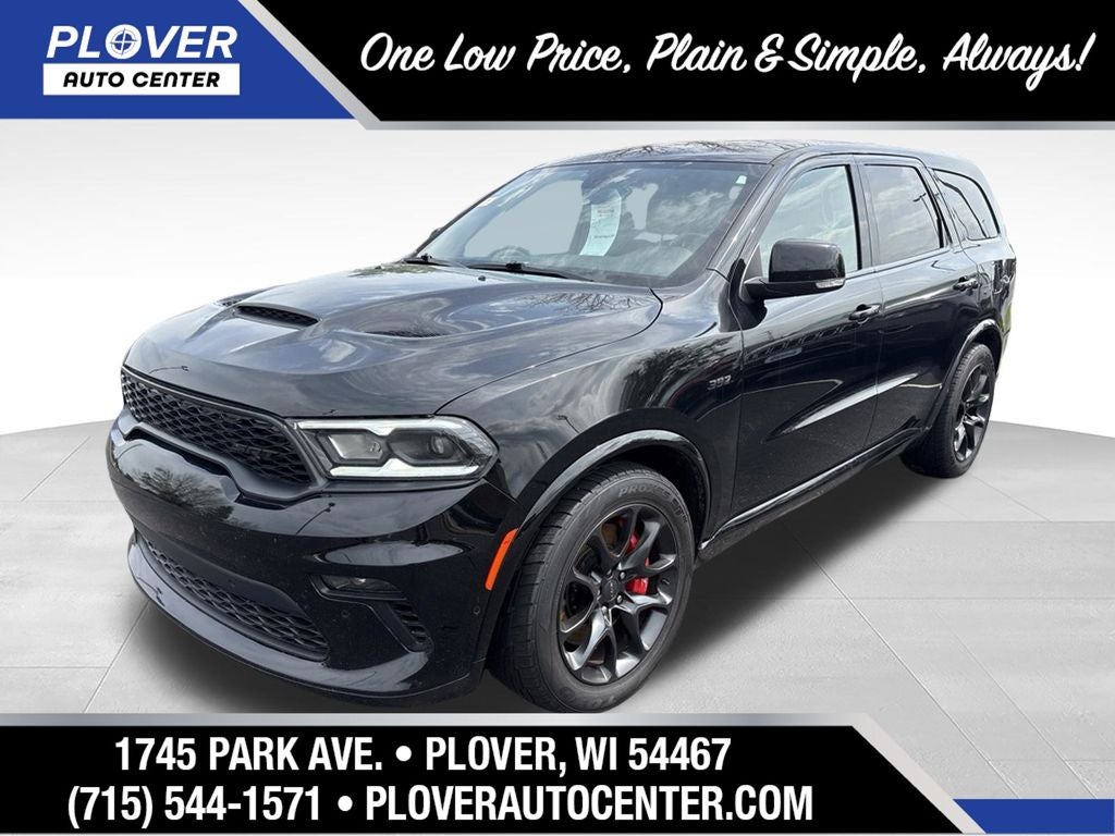 2022 Dodge Durango SRT 392 in Db Black Clearcoat — front three-quarter view