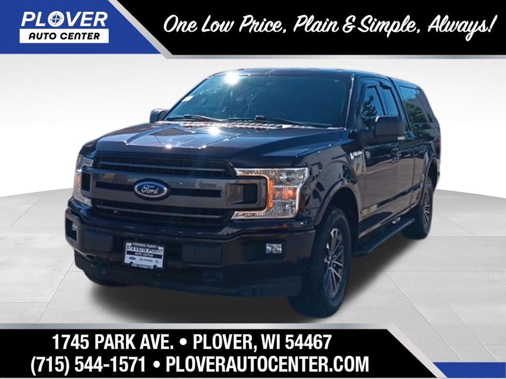 2018 Ford F-150 XLT in Magma Red Metallic — front three-quarter view