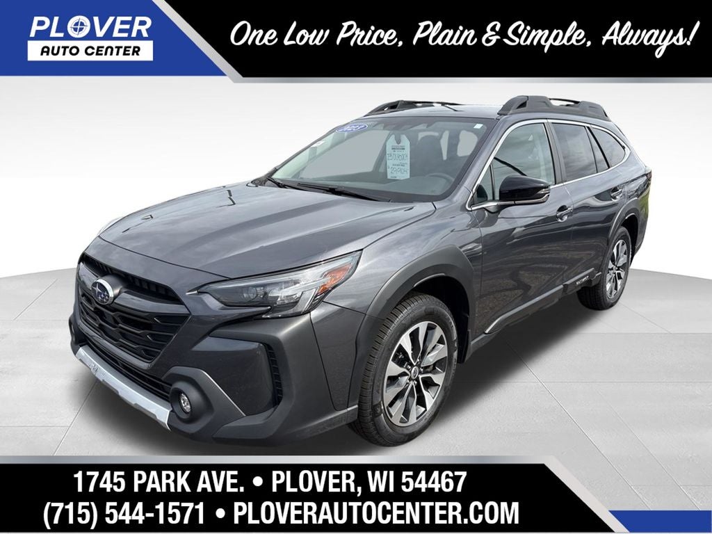 2023 Subaru Outback Limited in Magnetite Gray Metallic — front three-quarter view