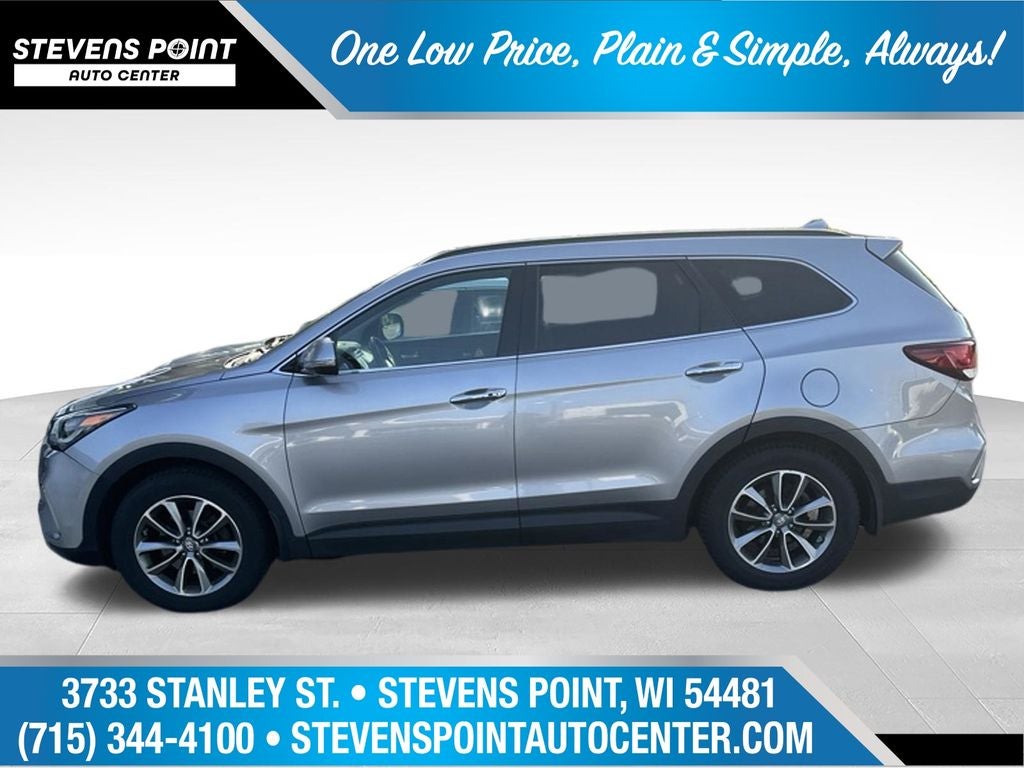 2017 Hyundai Santa Fe Limited in Iron Frost — front three-quarter view